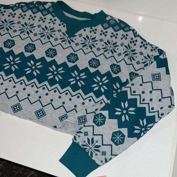 Colise Womens Sweater Cropped Fleece Print Size Small NWT - Picture 2 of 6